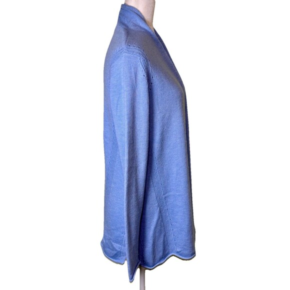 Lilly Pulitzer Women’s Coastal Chic Light Blue Open Front Cozy Cardigan Size Med - Picture 4 of 9